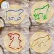 Без-имени-1.jpg Stencil (set) animals cookie cutter