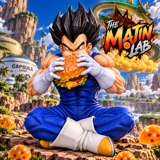 LIFE-SIZE VEGETA EATING A BURGER – 1200MM 320x CUT