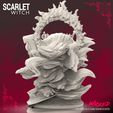231020 Wicked - Scarlet squared 015.jpg Wicked Marvel Scarlet Witch Bust: STLs ready for printing