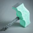 IMG_0246.jpg God of War Thor's Hammer Digital STL/3MF 3D Printing File for Cosplay LED COMPATIBLE