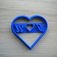 DSCN0108.JPG I Love You Cookie Cutter Valentine's Day Heart Shaped Cookie Cutter Small