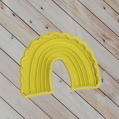 untitled.png STL file COOKIE CUTTER rainbow・3D printer model to download
