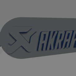 Akrapovic.png STL file Akrapovic keychain・3D printing template to download