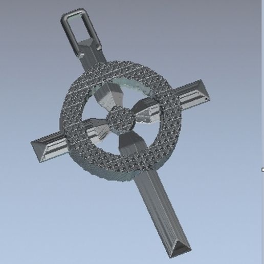 Cross pendant 4 3D model