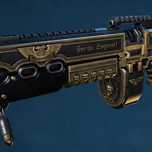 High-detail model of the Heavy Bolter Rifle