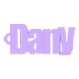 dany.stl PACK OF NAME KEY RINGS (100 NAMES) VOLUME 2