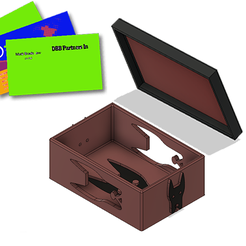 aaaaaaa.png Free STL file Guarda Tarjetas Con Tapa (Perro) / Save Cards (Dog) / boîte・3D printing idea to download