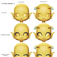 h1.png [KABBIT ADDON] - Holly The Fairy Kabbit Head Pack - (For FDM and SLA Printing)