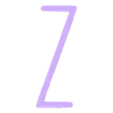 Z.stl AMONG US Letters and Numbers | Logo
