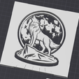 1.png Silhouette of a wolf howling
