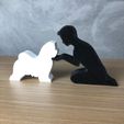 IMG-20240325-WA0108.jpg Boy and his Lhasa Apso for 3D printer or laser cut