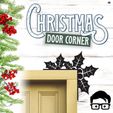 046a.jpg 🎅 Christmas door corners vol. 5 💸 Multipack of 8 models 💸 (santa, decoration, decorative, home, wall decoration, winter) - by AM-MEDIA