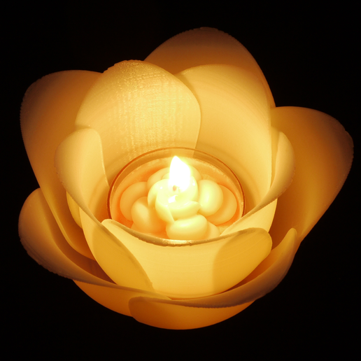 Flower Candle Holder (Tealight Holder) - 3D model önizlemesi