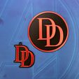 IMG_7238.jpg Daredevil Coaster and Keychain