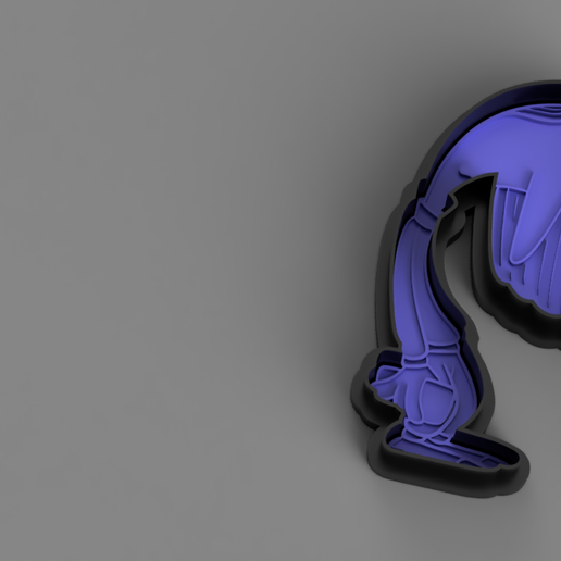 ennui-cookie cutter-inside out 3D model