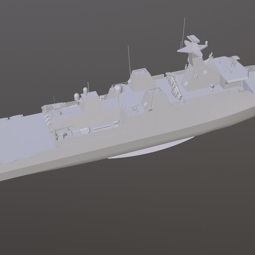 tbrender004.jpg Diponegoro class corvette Low-poly 3D model