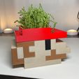 Mario-Only-Planter.jpg OBJ file Mario & Luigi 3D Printed Pot Planter | 2D Mario Head Planter・3D print model to download