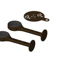 coffee-spoon-v24.png 'Porsh N' Press' Ground Coffee Spoon and Press Gadget | By Collins Creations 3D