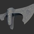 9.jpg Leviathan AXE Blade Head (No Wood)  - Weapon Kratos - God Of War 3D print model