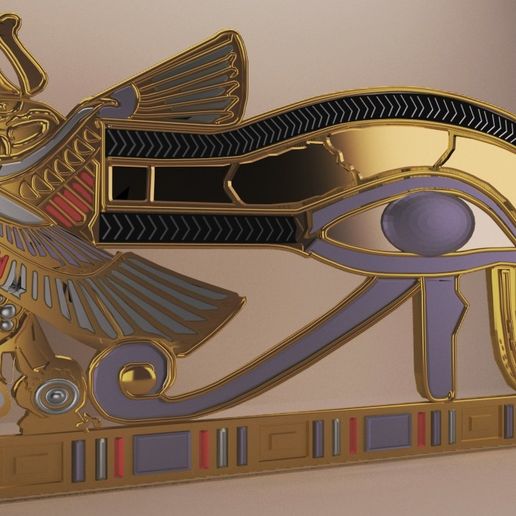 pharonic.jpg Datei OBJ Ancient Egypt -Eye Of Horus・Design für 3D-Drucker zum herunterladen, baselrafat