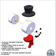 VOTIVE-SNOWMAN-HAT-VERSION.jpg SET OF FOUR ORNAMENTS