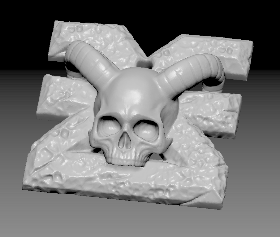 11.png STL file Chaos Gods symbol pendant・Model to download and 3D print, Argon