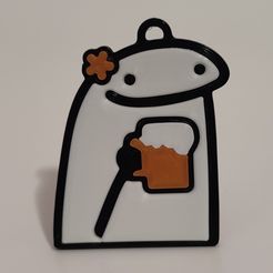 FLORK-09.jpg Free STL file FLORK 9 KEY CHAIN・3D printer model to download