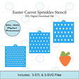 Etsy-Listing-Template-STL.png Easter Carrot Sprinkles Stencil | Laser or 3D Printed, Decorating Stencils | Digital Download STL & SVG Files