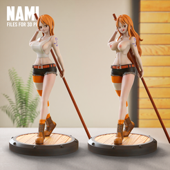 1.png 3D file Nami - One Piece・Template to download and 3D print