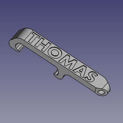 thomas.jpg STL file Thomas pocket bottle opener・Design to download and 3D print