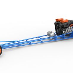1.jpg Fichier 3D Dragster à moteur frontal Diecast avec double V8 suralimenté Échelle 1:25・Plan pour imprimante 3D à télécharger