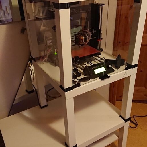 🔧 Ikea Lack Table Bracket Corner + Straight・Free 3D File for ・Cults