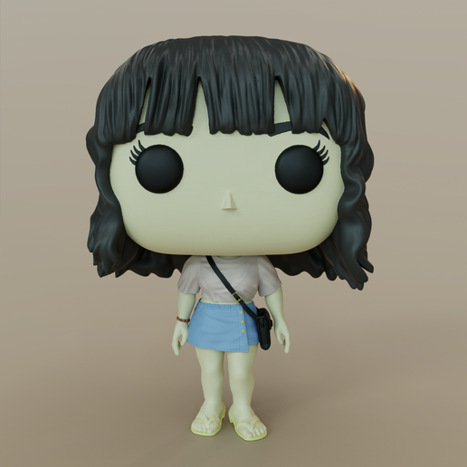 Girl with bangs