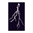 Lightning3-layer-1-White.stl 2D Silhouette/Stencil Lightning