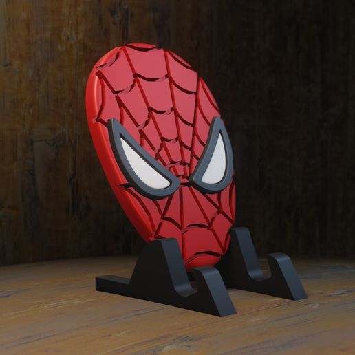 Download free STL file spider man cell phone holder • 3D printer