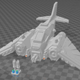 jetfighter.png AndreTheGiant 28mm scaled, split with 2mm alignment holes.