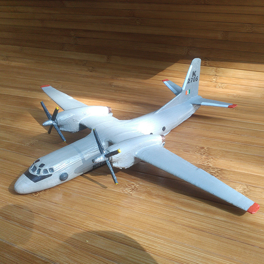 Antonov An-32 3D model preview