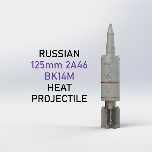 Russian_125mm.BK14M_T-64.T-72.T-80.T-90_Tank.HEAT.Shell.Projectile.Cannon.2A46.Soviet.USSR.Ukraine_0.jpg Russian 125mm 2A46 BK14M HEAT Projectile