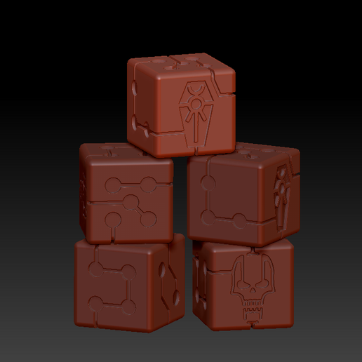 Necrons Dice 2020 3D model