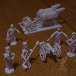 72d1150849d908c2f407691aeb9ad80b_display_large.JPG Free STL file Napoleonics - Part 18 - French Foot Artillery and Limber・3D printable model to download, Earsling