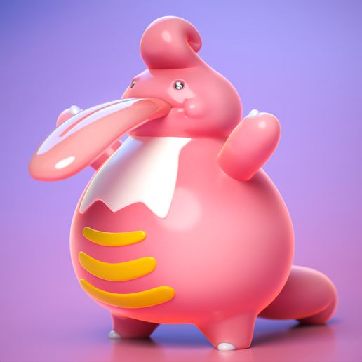 High Quality Lickilicky Miniature - 3D Printable STL Model For Tabletop Gaming and Display 3D model preview