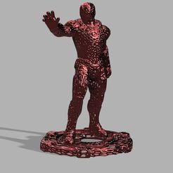 Iron Man Voronoi.jpg Free 3D file Iron Man Voronoi!・3D printer design to download