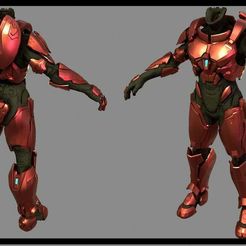 Turn_around.jpg Archivo OBJ gratis Halo 5: Guardians Armadura Hellcat・Modelo para descargar y imprimir en 3D