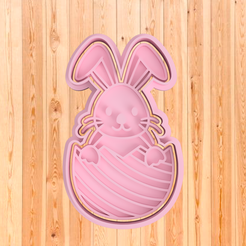 CONEJO-ADENTRO-HUEVO.png Bunny inside egg cookie cutter - Cookies Happy Easter Day