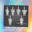 Smiling-Critters-bundle.png Craftycorn Smiling Critters Flexi link Keychain / Print in place / Poppy playtime