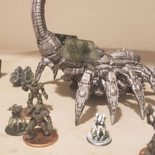 484516474_3161284244011964_1747325702158197521_n.jpg 28/15/6mm SpiderDrone Robot Infantry