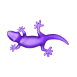 magnetic_gecko_right.stl Imán de la nevera Gecko