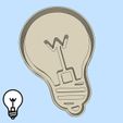 35-2.jpg Science and technology cookie cutters - #35 - light bulb (style 2)