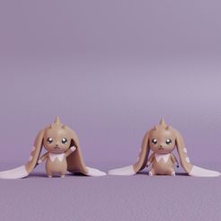 lopmon-render.jpg Digimon - Lopmon with 2 poses