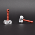 Be-min-1.png Fidget Keychain- Hammer of Thor Style